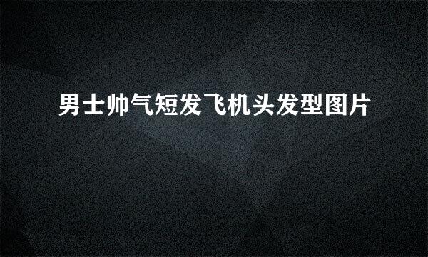男士帅气短发飞机头发型图片