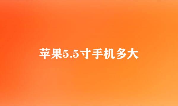 苹果5.5寸手机多大
