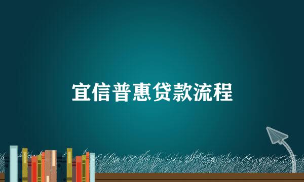 宜信普惠贷款流程