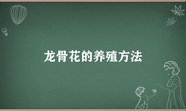 龙骨花的养殖方法