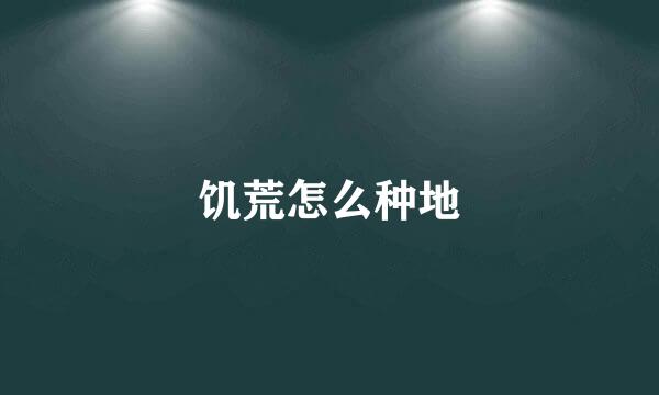 饥荒怎么种地