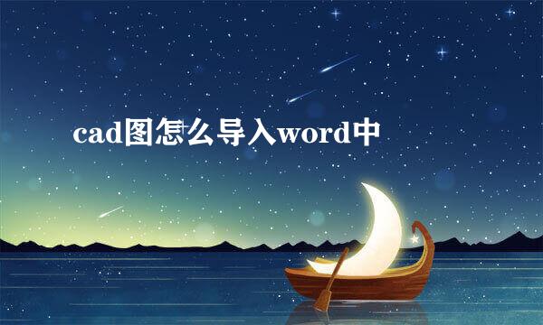 cad图怎么导入word中