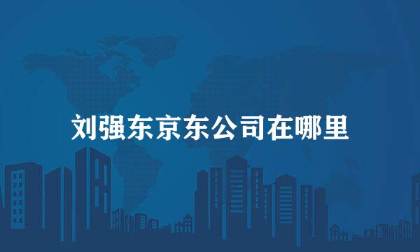 刘强东京东公司在哪里