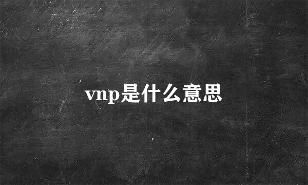 vnp是什么意思
