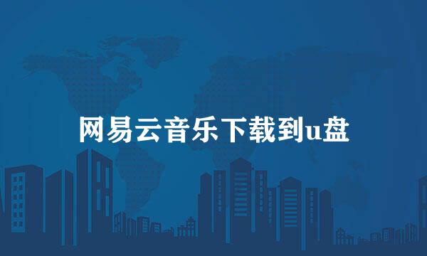 网易云音乐下载到u盘