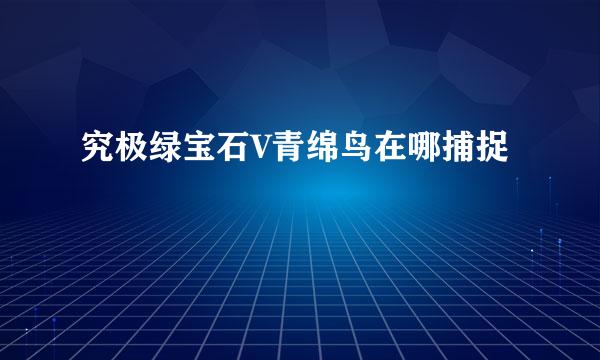 究极绿宝石V青绵鸟在哪捕捉