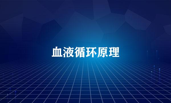 血液循环原理