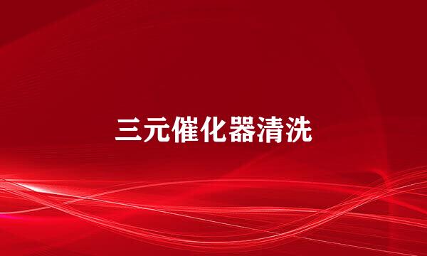 三元催化器清洗