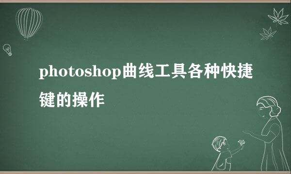 photoshop曲线工具各种快捷键的操作