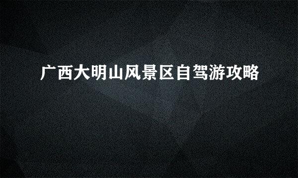 广西大明山风景区自驾游攻略