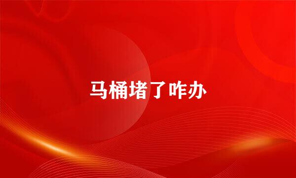 马桶堵了咋办