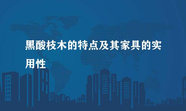 黑酸枝木的特点及其家具的实用性
