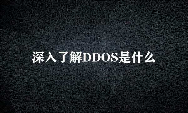 深入了解DDOS是什么