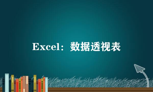 Excel：数据透视表