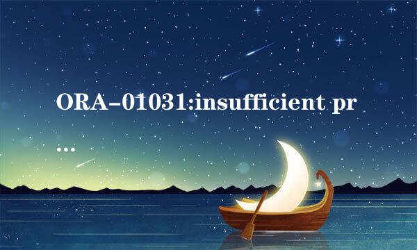 ORA-01031:insufficient privileges报错