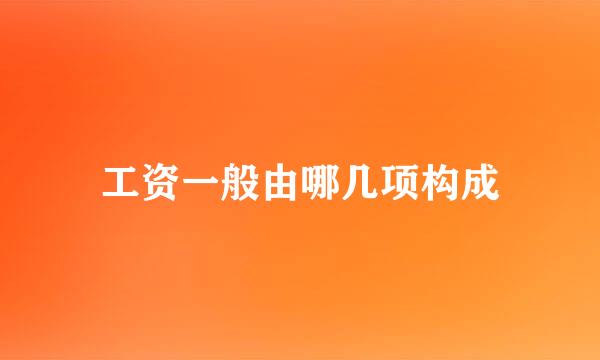 工资一般由哪几项构成