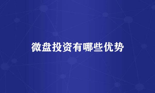 微盘投资有哪些优势