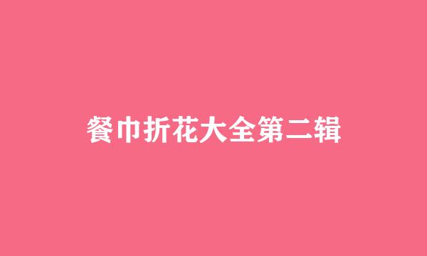 餐巾折花大全第二辑