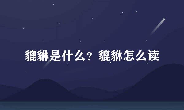 貔貅是什么？貔貅怎么读