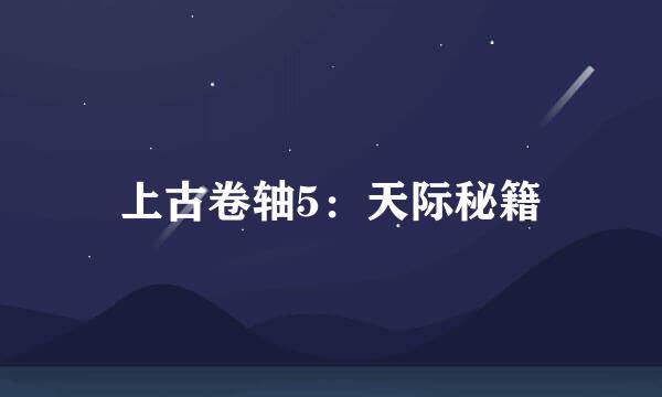 上古卷轴5：天际秘籍