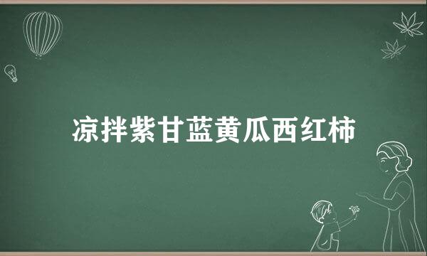 凉拌紫甘蓝黄瓜西红柿