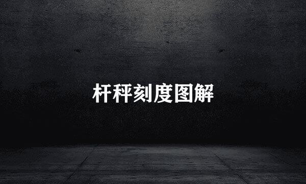 杆秤刻度图解