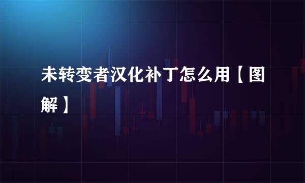 未转变者汉化补丁怎么用【图解】