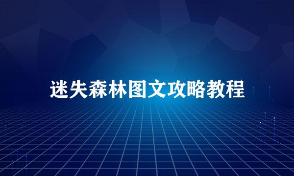 迷失森林图文攻略教程