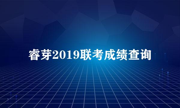 睿芽2019联考成绩查询