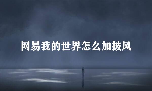 网易我的世界怎么加披风