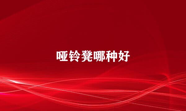 哑铃凳哪种好
