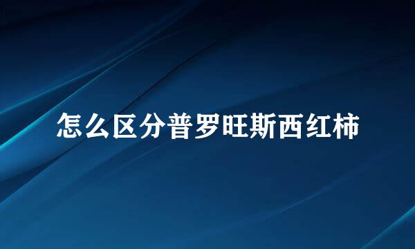怎么区分普罗旺斯西红柿