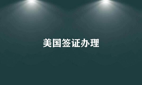 美国签证办理