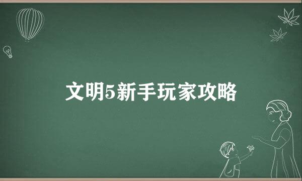 文明5新手玩家攻略