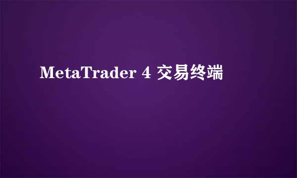 MetaTrader 4 交易终端