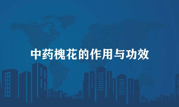 中药槐花的作用与功效