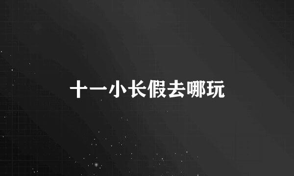 十一小长假去哪玩