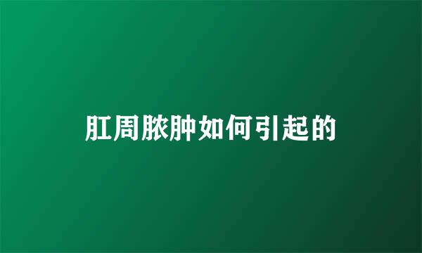 肛周脓肿如何引起的