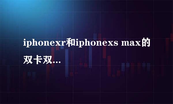 iphonexr和iphonexs max的双卡双待功能如何使用