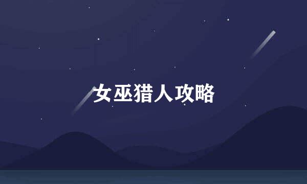 女巫猎人攻略