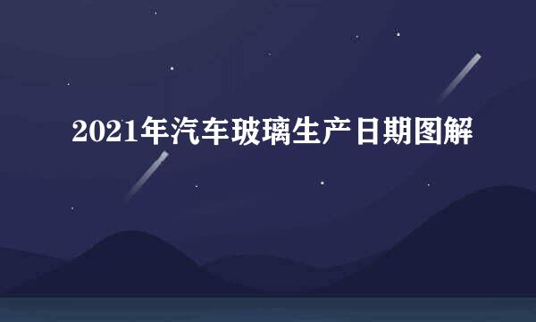 2021年汽车玻璃生产日期图解