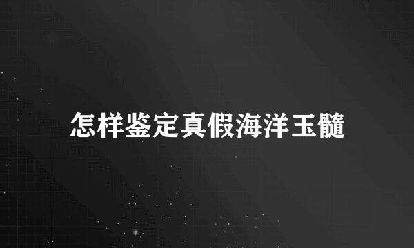 怎样鉴定真假海洋玉髓
