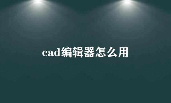 cad编辑器怎么用
