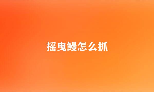 摇曳鳗怎么抓