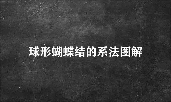 球形蝴蝶结的系法图解