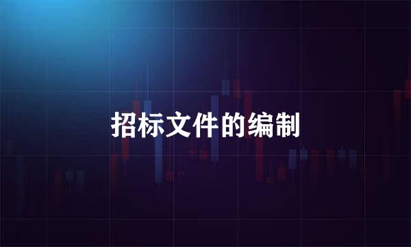 招标文件的编制