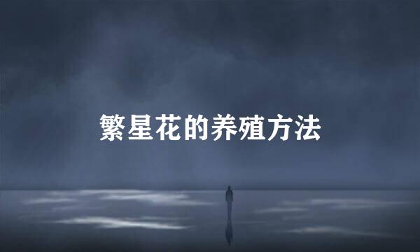 繁星花的养殖方法
