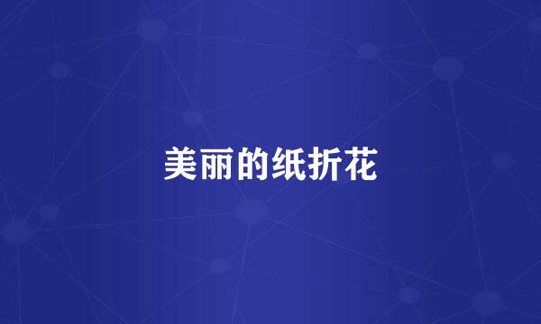 美丽的纸折花