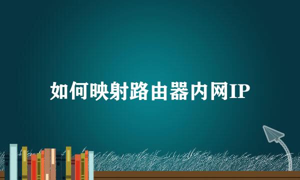 如何映射路由器内网IP
