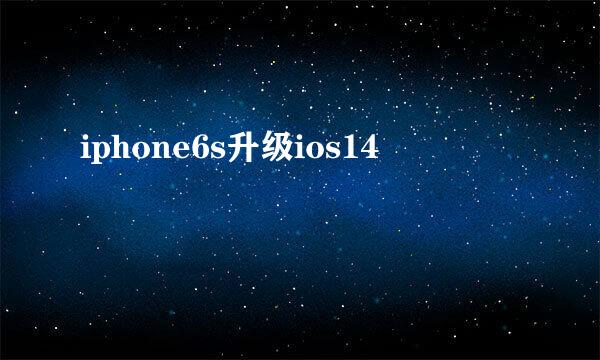 iphone6s升级ios14